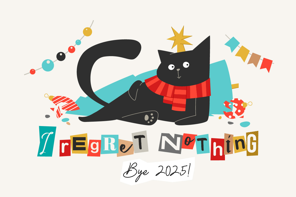 Black & Meowy Christmas | Hand Drawn, a Graphic by svetlana.belaia (Photo 7 of 9)