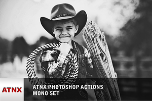 ATNX Photoshop Actions Mono Set