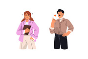 Happy business people, workers set, a Person Illustration by PaperTrident (Thumbnail 2 of 5)