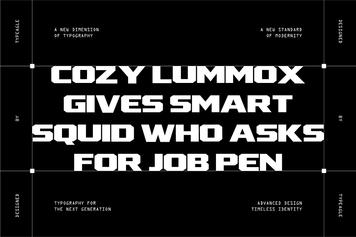 Brixa - Futuristic Display Font, a Sans Serif Font by Typeagle (Photo 5 of 10)