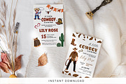 Cowboy Baby Shower Invitation Temp, an Invitation Template by Snapybiz (Thumbnail 1 of 10)