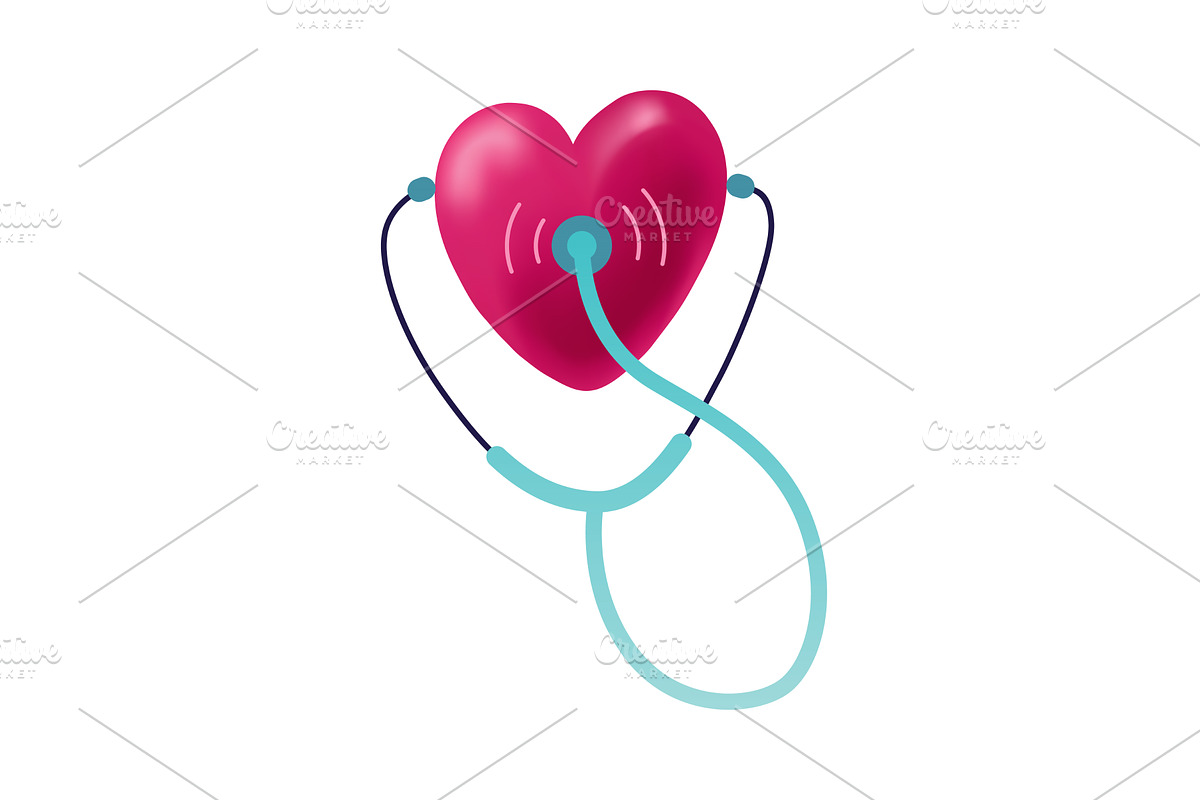 Simple stethoscope icon with, an Object Illustration by Things for designers