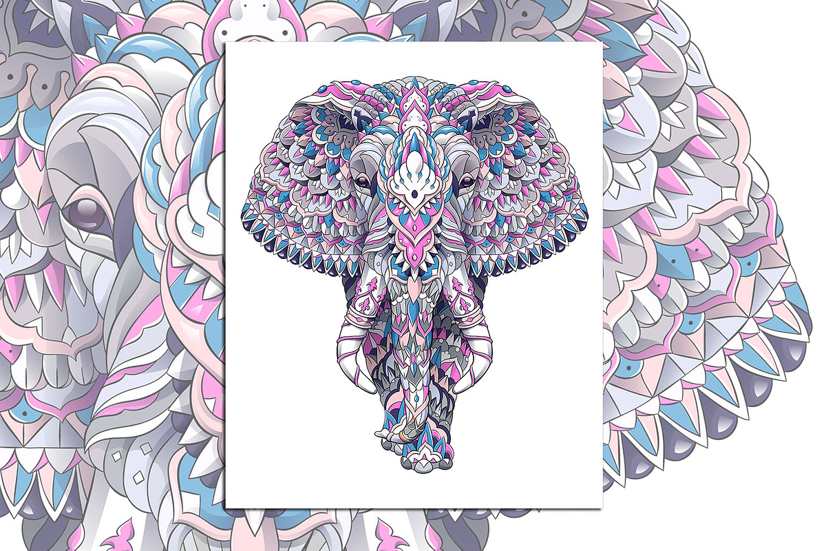 Ethnic Collection: Elephant, an Animal Illustration by ArtoJoy (Photo 2 of 5)