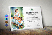 Massage Therapy Certificate, a Stationery Template by DesignDevisers (Thumbnail 1 of 10)