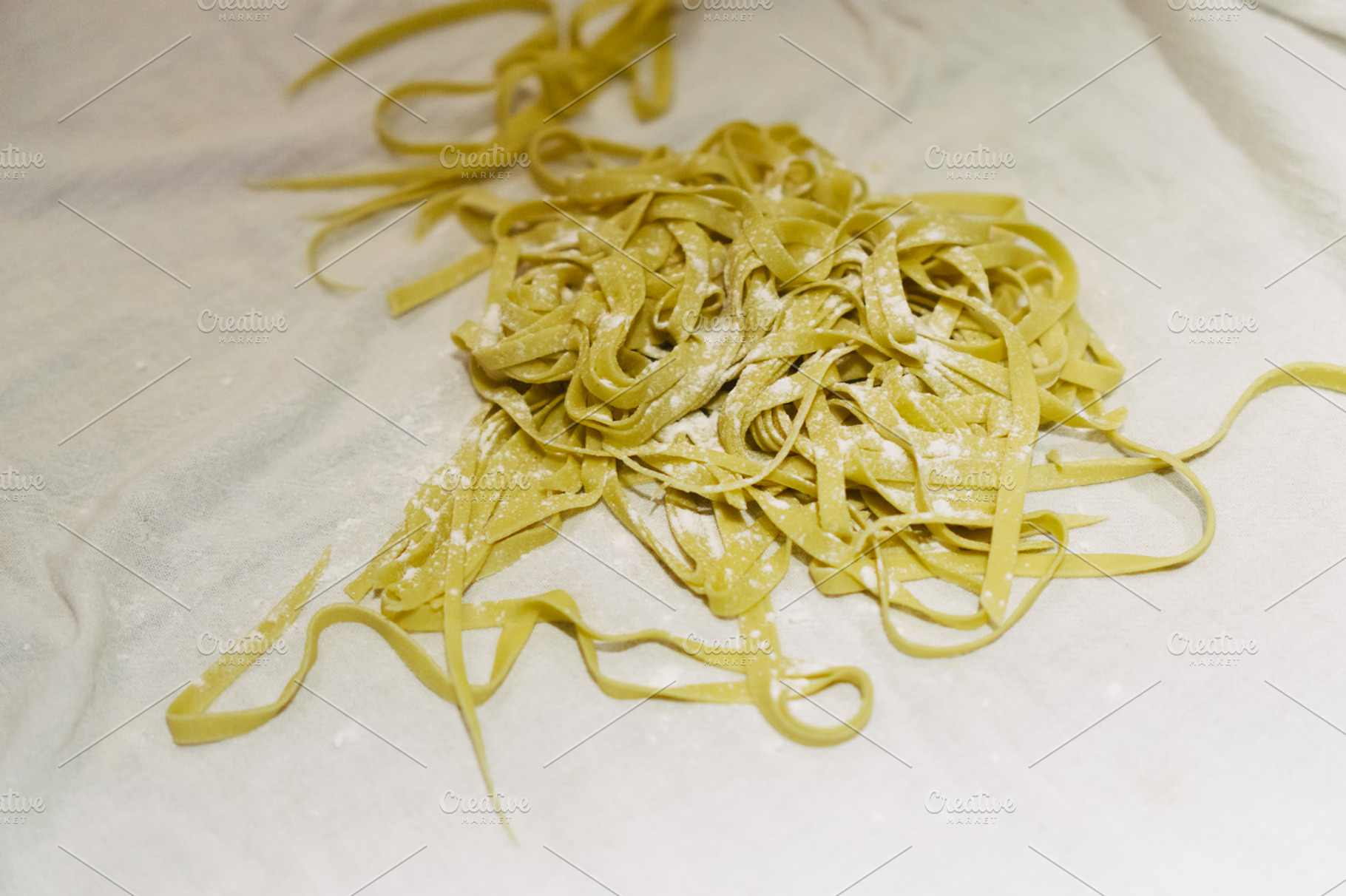 Fresh cut pasta, a Food & Drink Photo by JD Creative