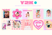 Y2K Instagram Post Templates, a Social Media Template by Hell Yeah Designs (Thumbnail 4 of 5)