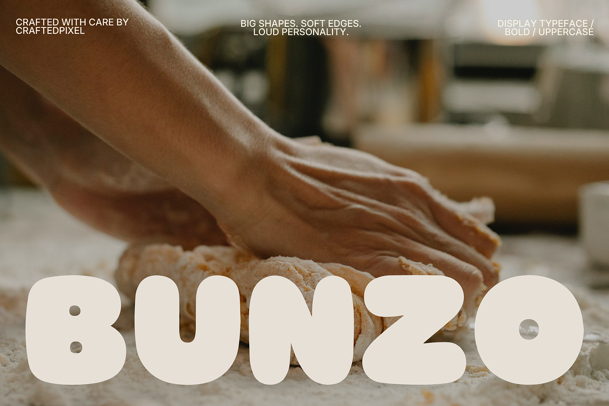 Bunzo – Display Sans Serif Font, a Sans Serif Font by Crafted Pixel (Photo 6 of 7)