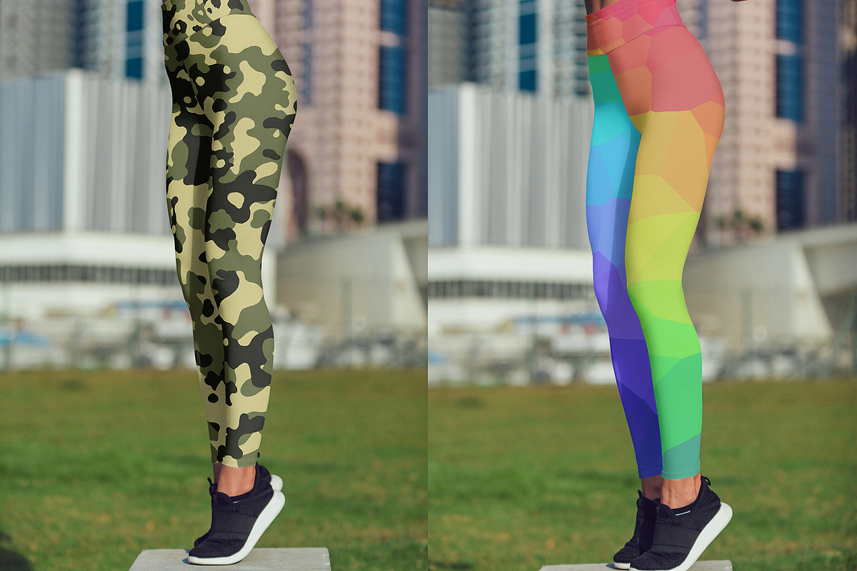 Leggings Mock-Up 2018 #3, a Bottom Mockup by Freeman Studio
