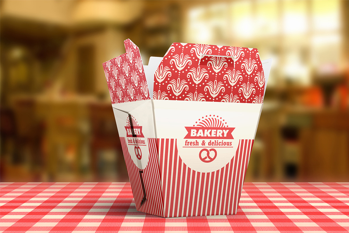 Food Box Vol.1 Mock-up Template, a Packaging Mockup by ItemBridge (Photo 4 of 5)