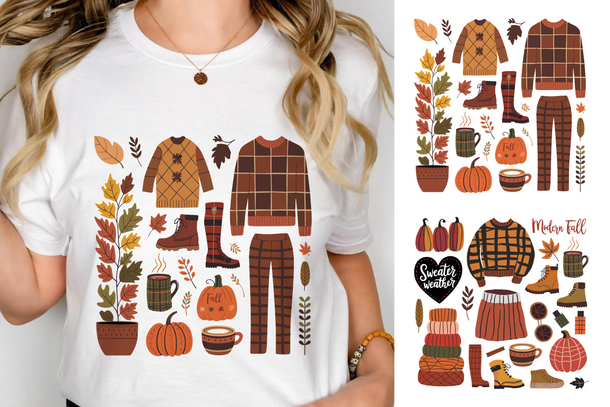 Cozy Fall Set - 15 PNG, EPS, SVG, a Seasonal Illustration by Whimsy Brush Studio (Photo 6 of 9)