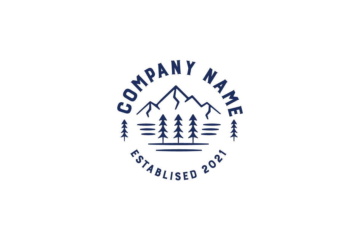 Mountain Badge Logo, a Branding & Logo Template by tanmay.goswami