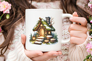 Christmas House Clipart, an Illustration by RobertsArt (Thumbnail 3 of 7)