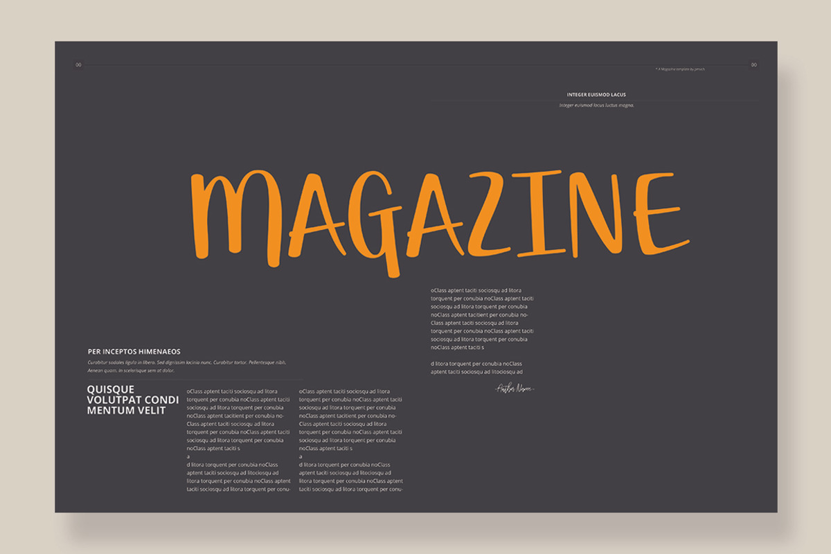 Magazine Template 06, a Magazine Template by pmvch (Photo 10 of 12)