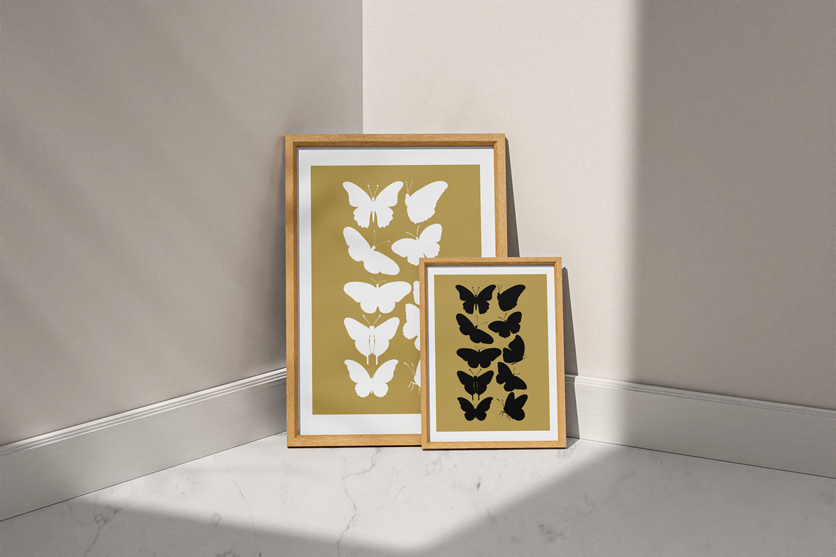 Pastel Butterfly Clipart & Pattern, an Animal Illustration by Vaniuta_Art (Photo 5 of 12)
