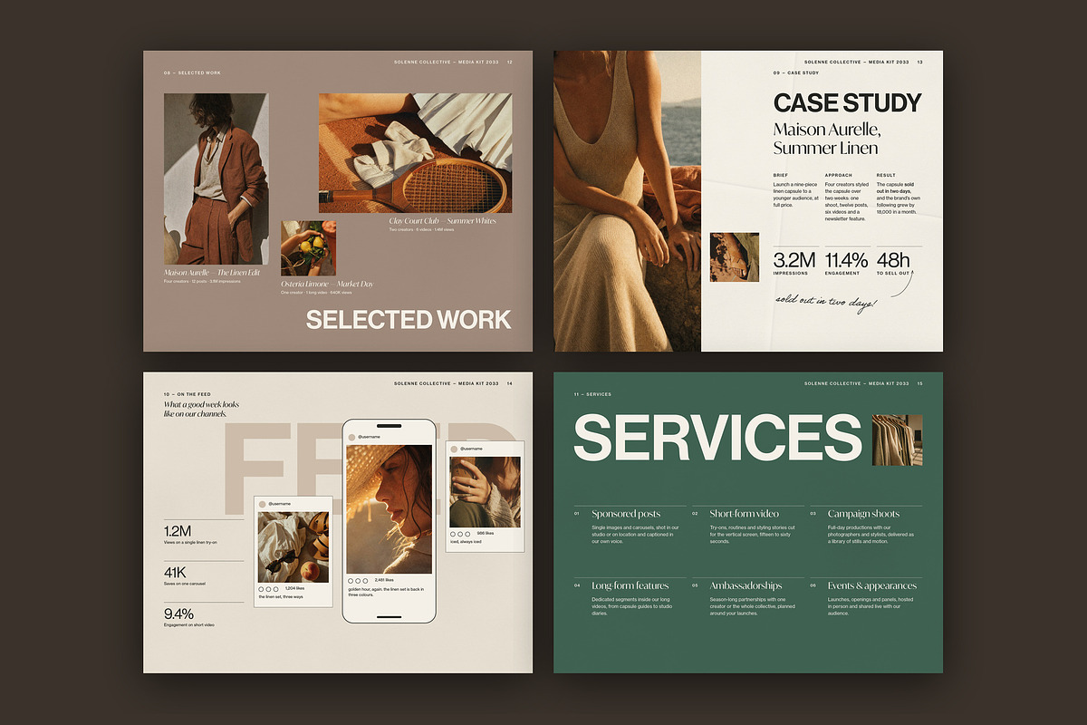Influencer Media Kit Template, a Brochure Template by BrandPacks (Photo 5 of 7)