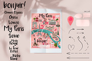 Your map creator Paris, a Decorative Illustration by Marine art (Thumbnail 2 of 4)