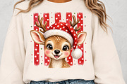 Cute Christmas Reindeer Trendy Dot, a Seasonal Illustration by Canvas Craft (Thumbnail 5 of 6)