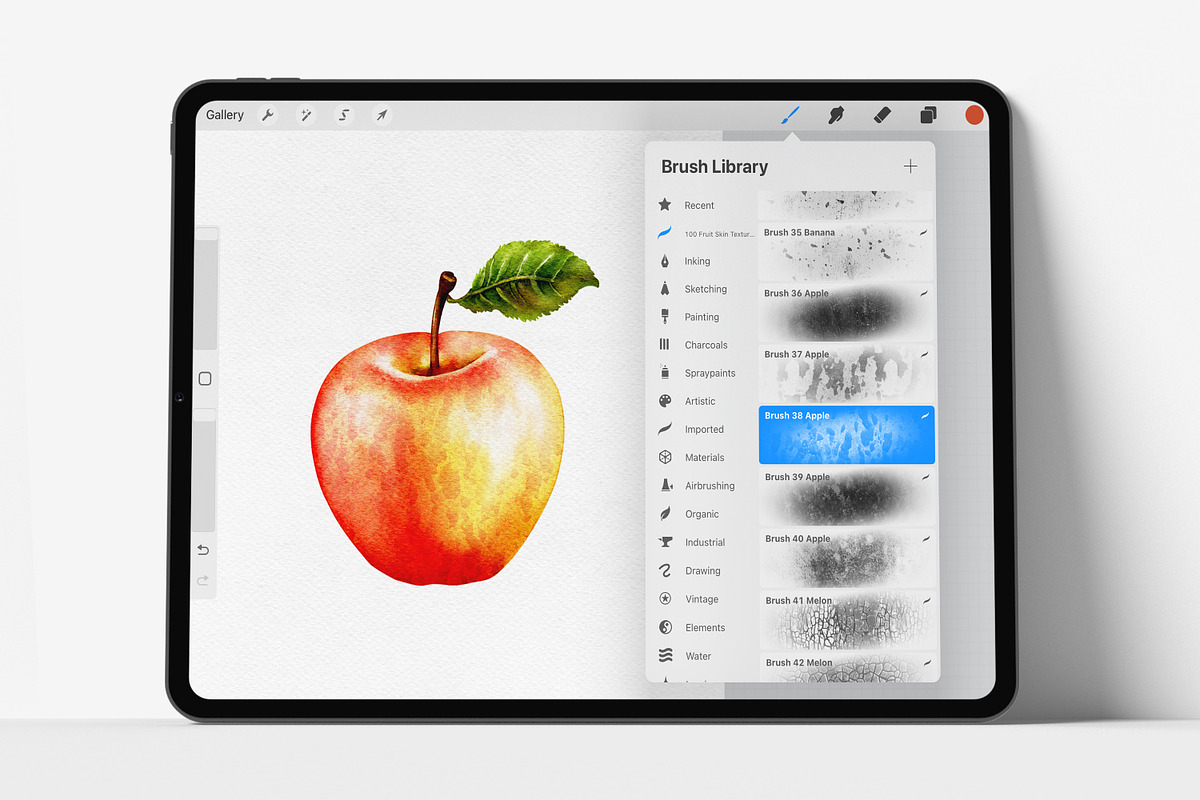 Procreate Realistic Fruit Texture, a Brush Add-On by HopeArtIllustration (Photo 4 of 9)