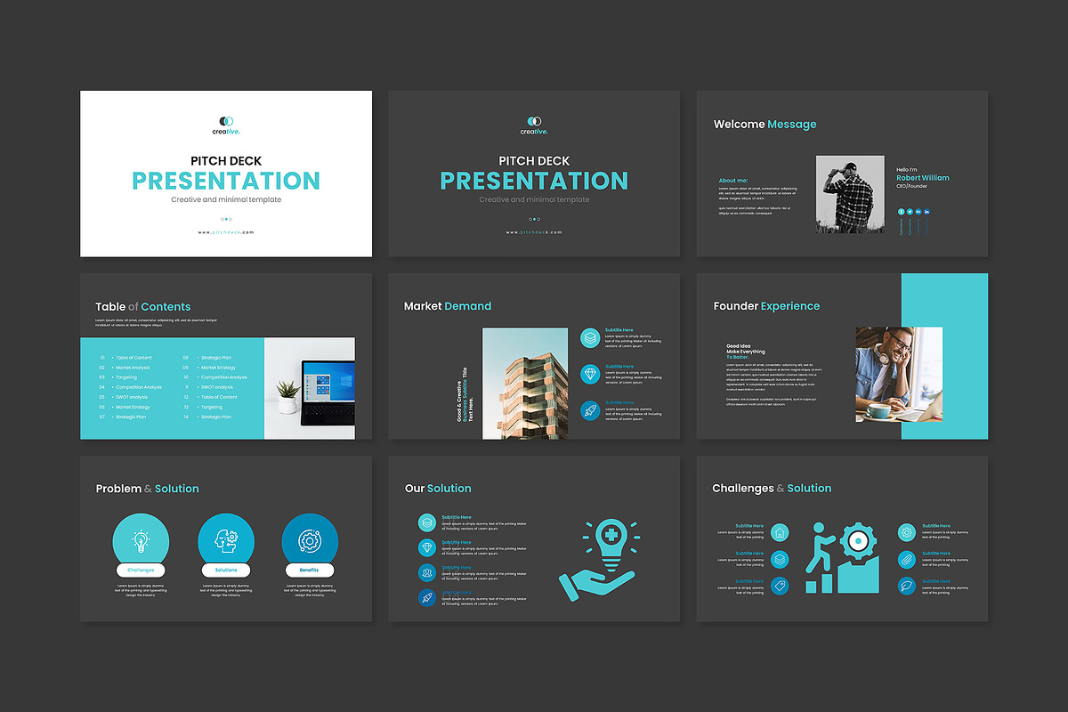 Business Pitch Deck Presentation preview 2