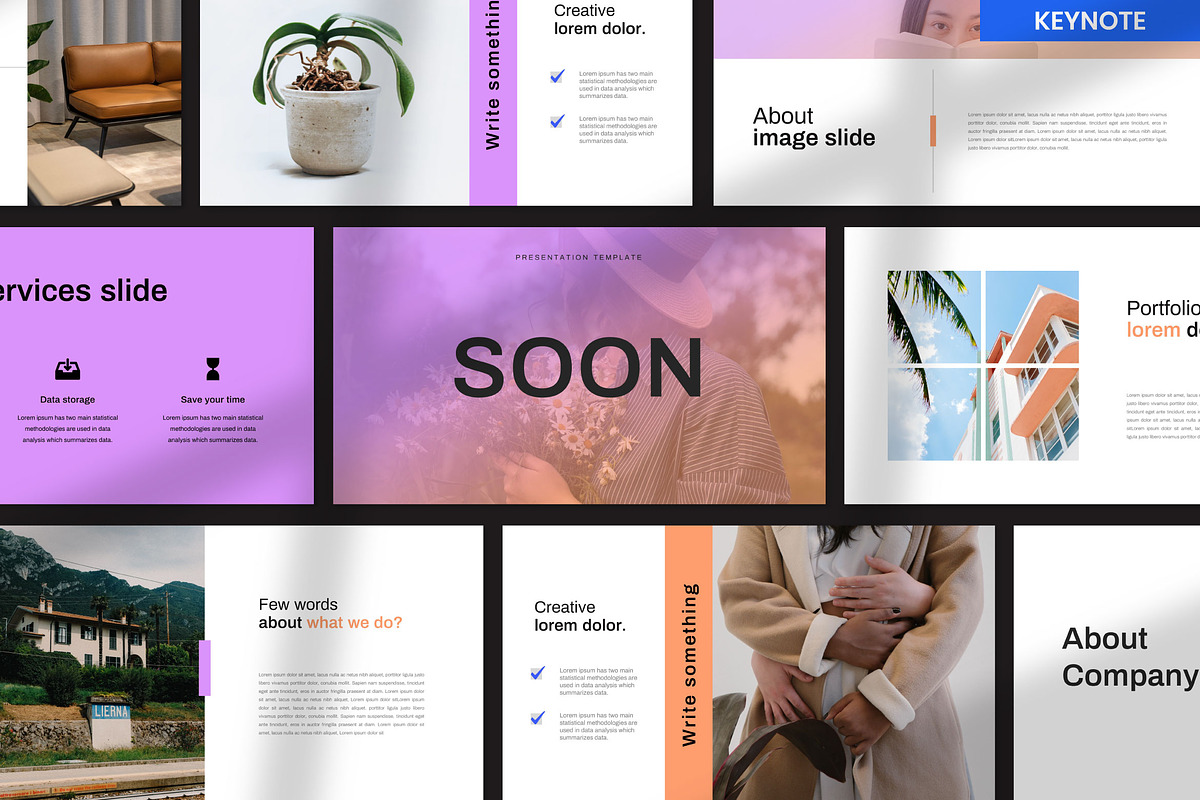 Soon Keynote Template, a Presentation Template by Twntysix (Photo 1 of 4)