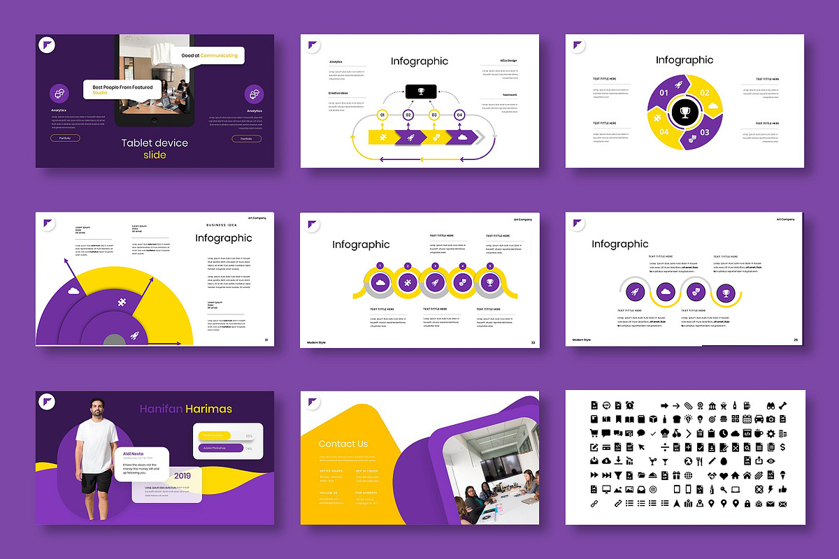 Briand – Business PowerPoint Templat, a Presentation Template by Dens Creative Studio (Photo 5 of 6)