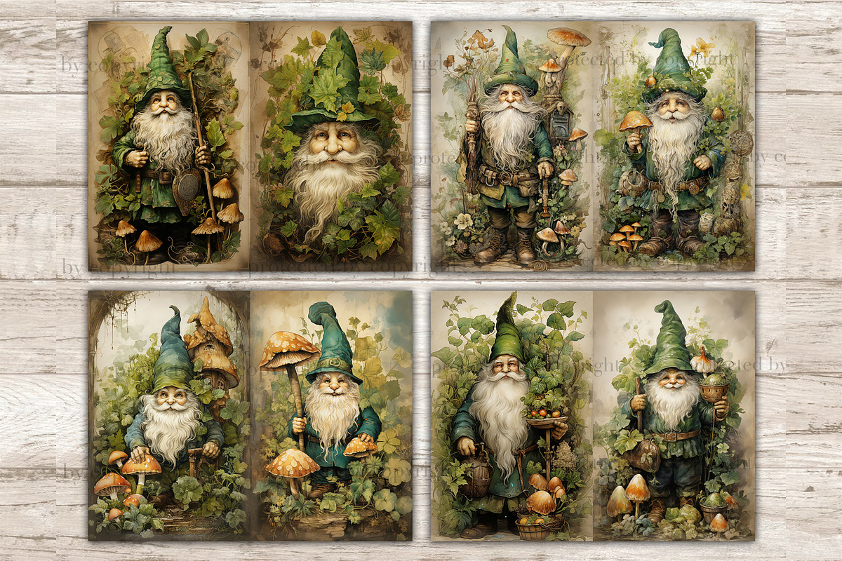 St. Patrick's Day Junk Journal Page, a Seasonal Illustration by GlamArtZhanna (Photo 3 of 10)