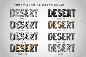 Desert Rock Display Font Family