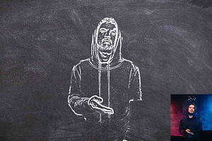 Chalk Drawing Photoshop Action