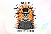 Salem Book Club Retro Halloween PNG, an Illustration by Sublimation Artist (Thumbnail 1 of 9)