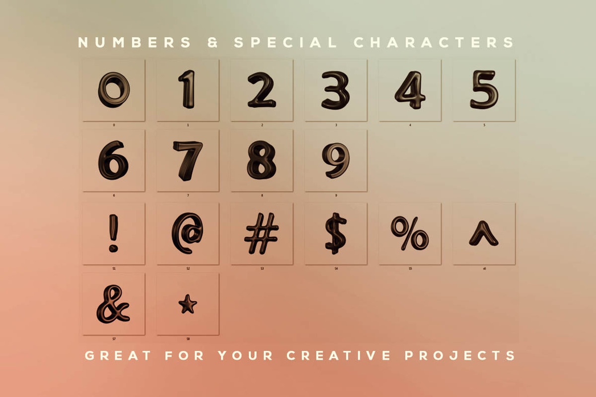 Ballona - 3D Lettering & Font preview 3