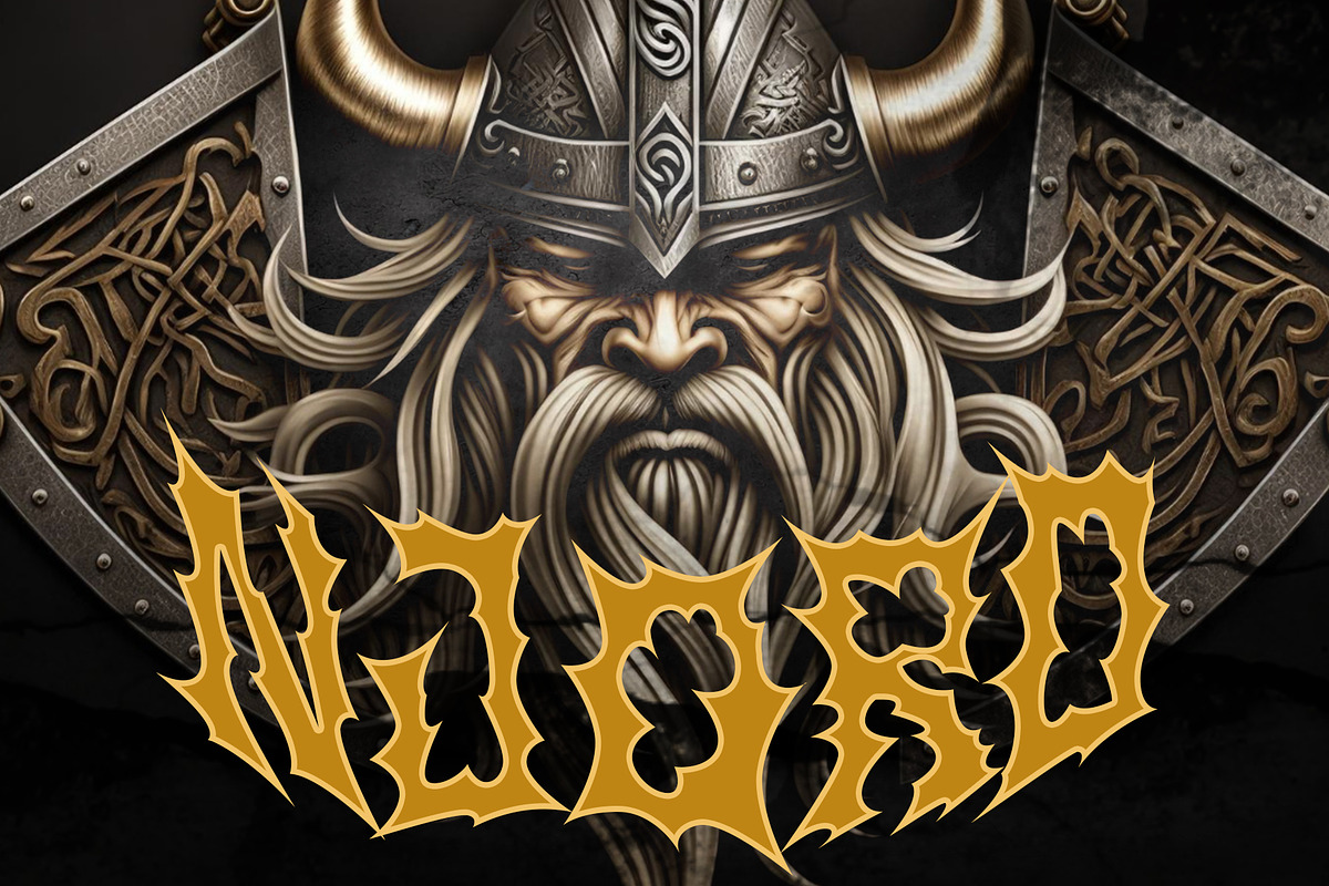 NORDIKS Metal Horror Blackletter, a Blackletter Font by dansdesign (Photo 4 of 7)