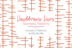 Hand-drawn Lines Seamless Patterns