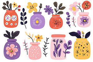 A playful collection with floral, an Object Illustration by Lermont51