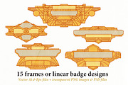 15 Frames - Art Deco Ornament, a Graphic by Cruzine (Thumbnail 4 of 7)