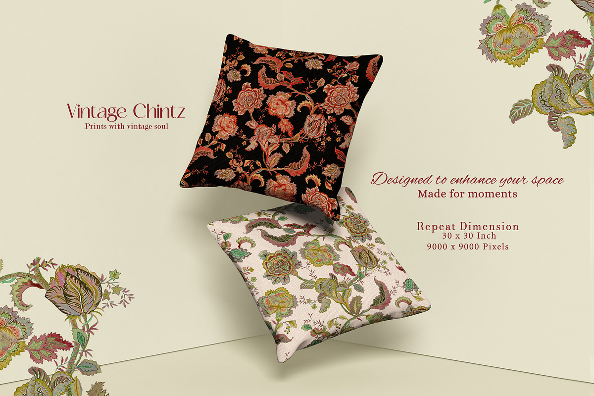 Vintage Chintz Print & Pattern, a Pattern Graphic by GND ART STUDIO (Photo 6 of 8)