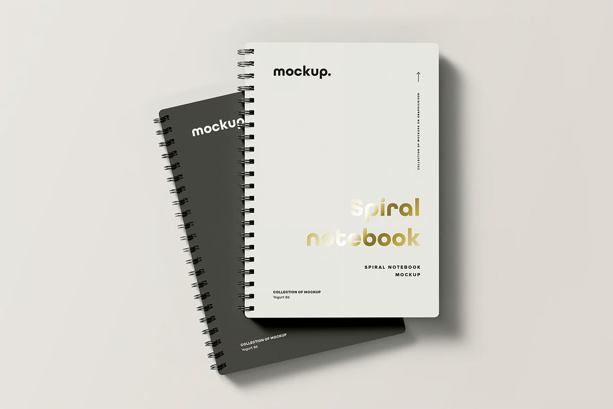 Spiral Notebook Mock-up, a Product Mockup by zippypixelstudio (Photo 2 of 15)