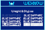 Blue Sapphire font, a Font by weknow (Thumbnail 7 of 8)