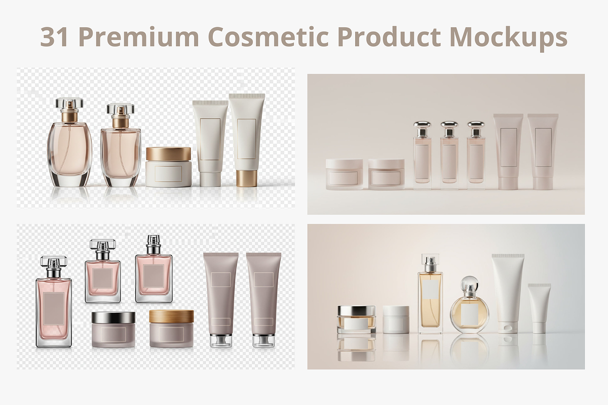 31 Premium Cosmetic Product Mockups, a Cups & Container Mockup by adenpinkstore (Photo 1 of 32)