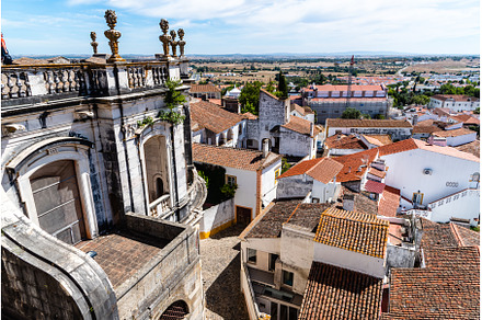 The roofs of the Cathedral of Evora.
