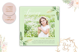 PSD Photo Session Card Template 35