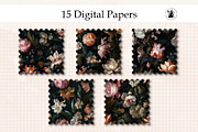 Baroque Flowers Seamless Pattern, a Pattern Graphic by Pawsitively Aesthetic (Thumbnail 1 of 3)