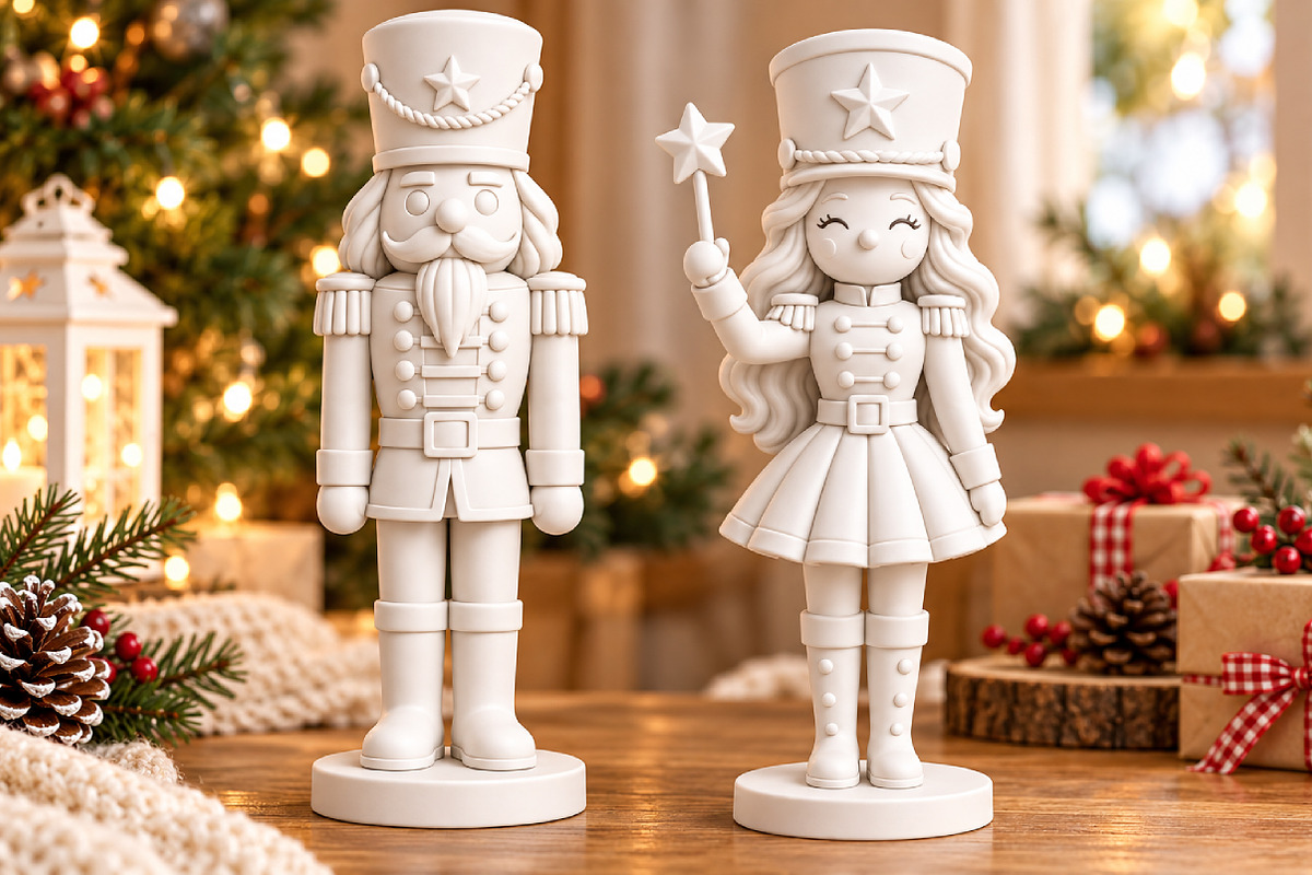 Christmas Nutcracker Couple 3D STL, a Characters & Person 3D Model by Layerology (Photo 3 of 3)