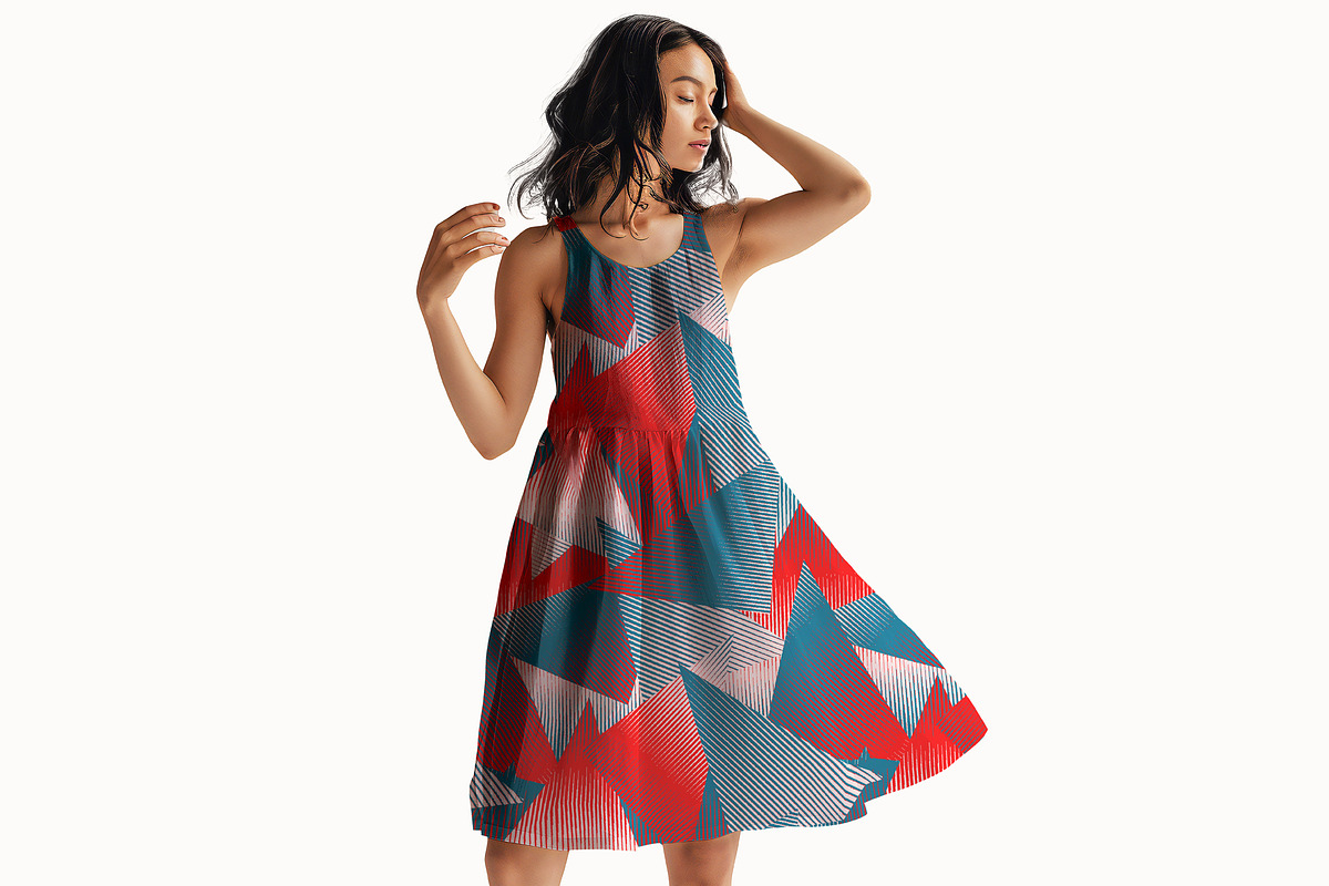 Abstract Triangle Geometric Pattern, a Pattern Graphic by StudioGlouna (Photo 7 of 9)