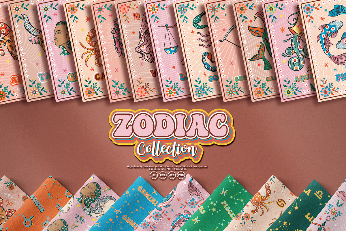 ZODIAC COLLECTION, a Pattern Graphic by MSNTY STUDIOX (Photo 2 of 21)