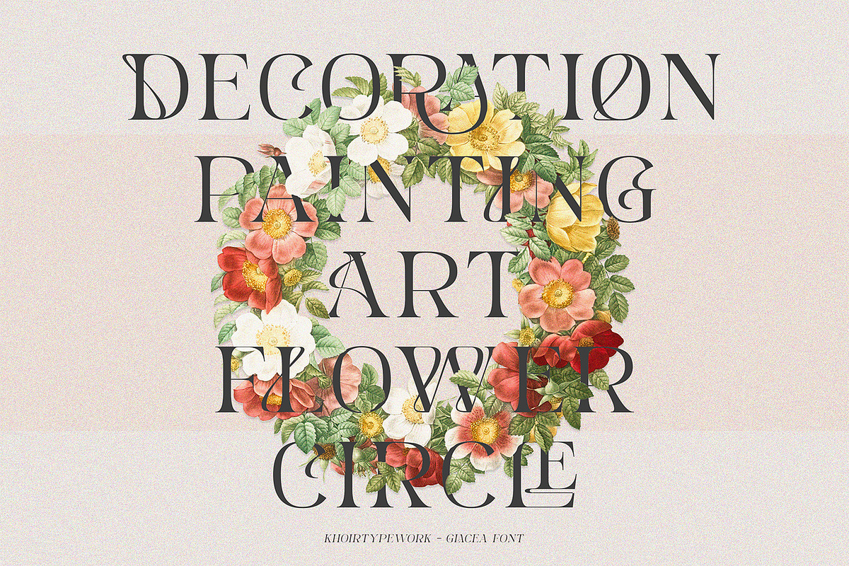 GLACEA - Display Font, a Font by Khoir (Photo 2 of 14)