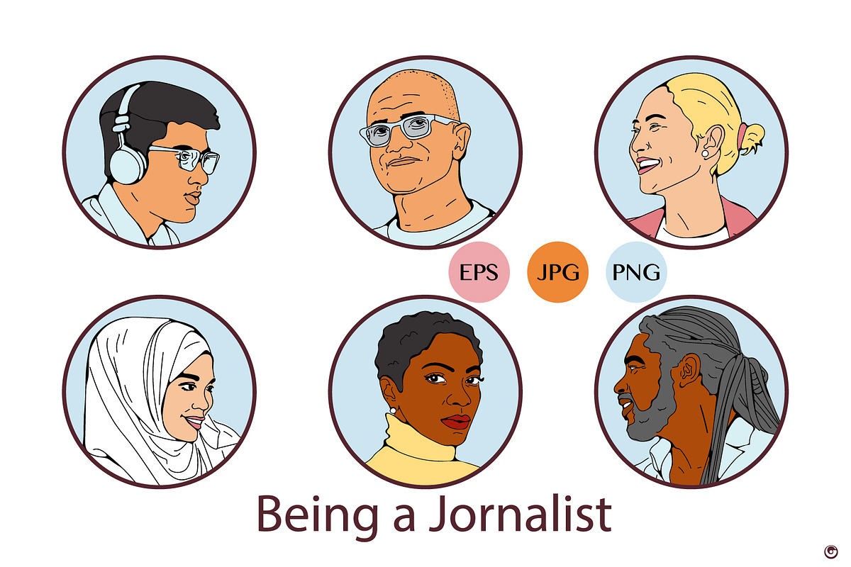 Being a journalist, a Person Illustration by Olillia (Photo 4 of 12)