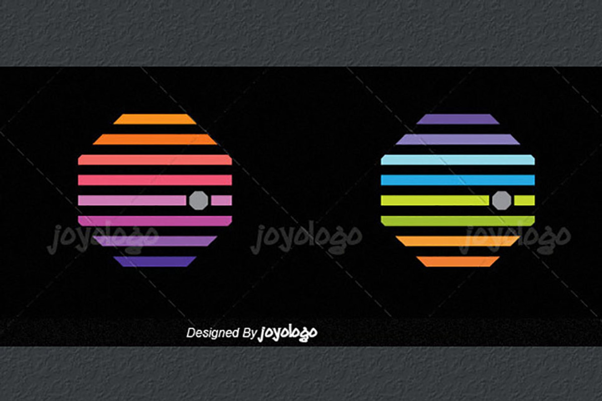 Color Lines Octagonal Logo Template, a Branding & Logo Template by joyologo (Photo 3 of 3)