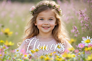 Flower Meadow Overlays, an Object Graphic by DreamyOverlay (Thumbnail 1 of 5)
