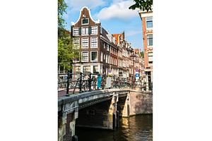 Typical architecture of Amsterdam in, an Architecture Photo by Leonid Andronov