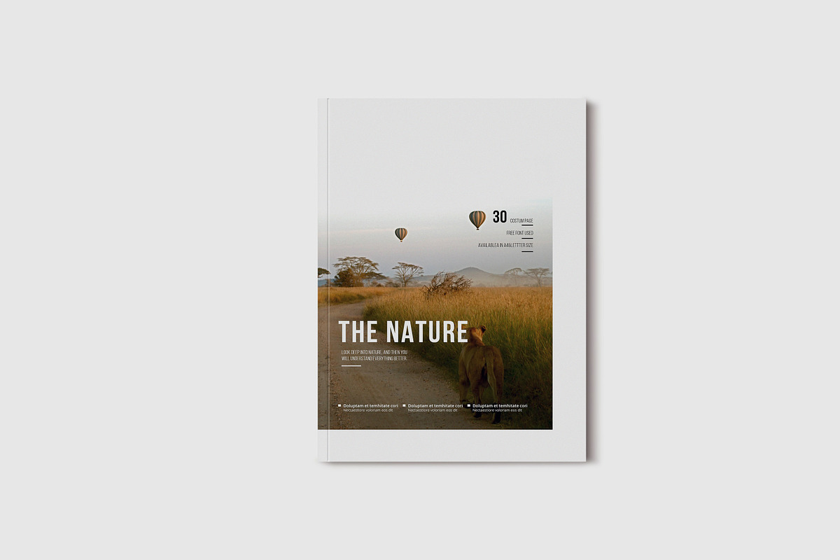 Simple & Clean Magazine Template II, a Magazine Template by Uloel Design (Photo 1 of 12)